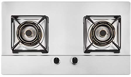 IBOWZ Tables de Cuisson à Gaz Plaque de Cuisson à gaz intégrée de 75 cm,brûleur en Laiton,gaz Naturel/gaz Propane,Puissance de feu de 5,0 KW,pour réchauffer,Cuisiner,bouillir,Frire,mijoter [Classe