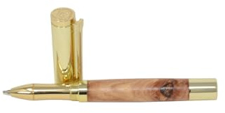 Holz Rollerpen - Holz Tintenroller - Roller Pen aus Holz - Schraubkappe Kugelschreiber pen Apfel Handarbeit Schreibgerät Geschenk Geschenkidee Unikat handmade Handarbeit Büro Schreibarbeit