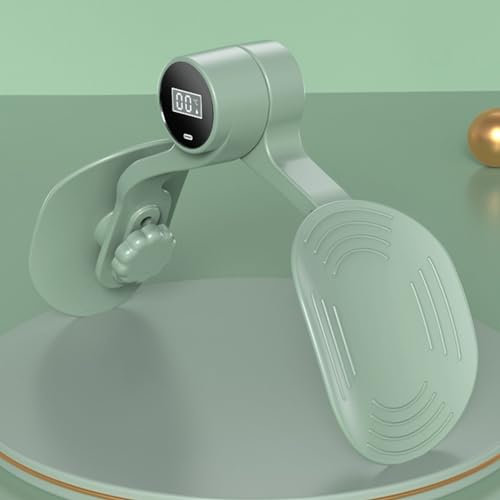 ToeWoe Oberschenkel Master Oberschenkel-Toner mit Zähler und Widerstandseinstellung Kegel-Übungsgerät für Po/Arm/Bein Beckenboden-Hüfttrainer für Männer und Frauen Home Gym(Color:Green)