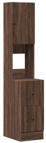 vidaXL Küchenschrank Braun Eichen-Optik 35x50x180 cm Holzwerkstoff