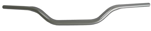 Manubrio Accossato Silver per Moto Guzzi Griso 1200, Piega Bassa, in alluminio, diametro 28,5 mm