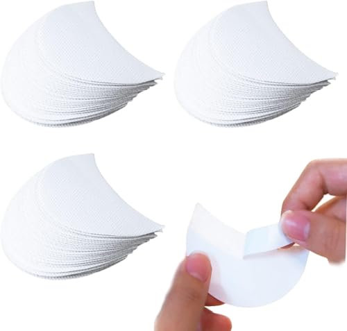 Xrten 150 Piezas Almohadillas Sombra de Ojos, Parches para Sombras de Ojos, Hojas para Maquillaje Ojos, Protector Sombra de Ojos Adhesivo, para Evitar Manchas y Residuos de Pestañas