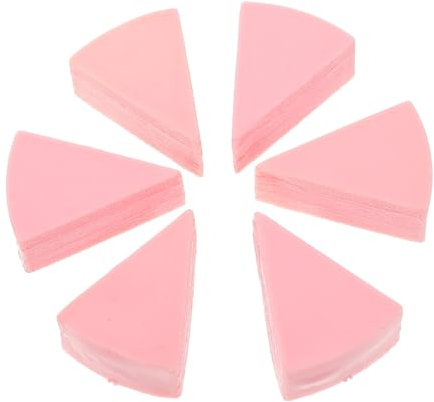 Vaguelly Interactive Cake Toys for Boys and Girls 6pcs Miniature Cake Dessert Base Triangle Shape for Dollhouse