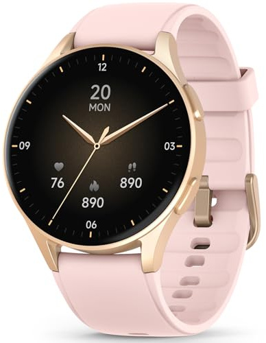 QIPOPC Smart Watch for Women with Alexa Built-in & GPS, (Answer/Make Call), 1.32 AMOLED Compass Outdoor Fitness Tracker, Heart Rate/Sleep Monitor, Waterproof Activity Tracker for Android iOS