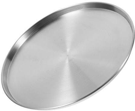 LIGIGWASH Bandeja De Pizza Plato De Sashimi Inoxidable Antiadherente Para Comidas y Barbacoa