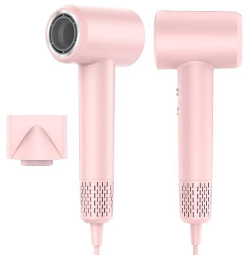 LKV Hair Dryer, Pink Hairdryers for Women Ionic with 2 Speed 3 Heat Setting