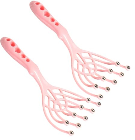 YARNOW 2pcs Head Massager Claw Scalp Scratcher Portable Hand Held Massage Tool for Deep Relaxation Scalp Acupoint Stimulator Massage Hair Brush for Relaxation