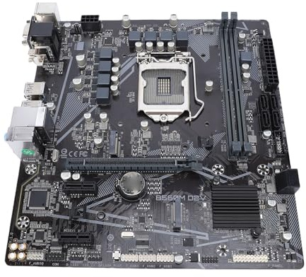 Carte mère B560M LGA 1200 pour processeurs de 10e/11e génération, Format Micro ATX, DDR4 3200 MHz, PCIe 4.0, SATA 6 GB/s, Double Emplacement M.2, USB 3.2 Gen1