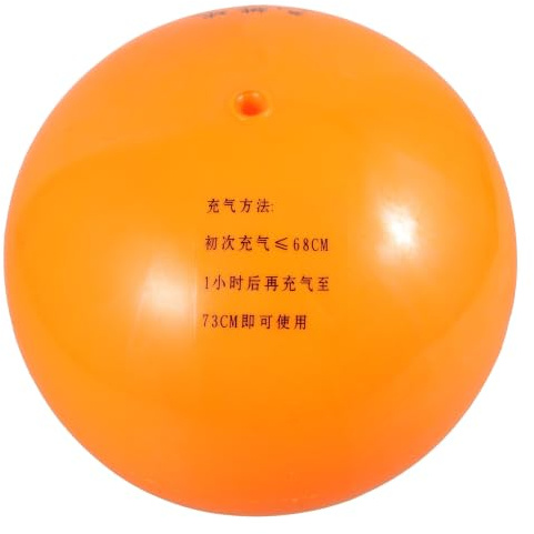 Abaodam Ballon Élasticité Souple PVC Volley-Ball en Entraînement Orange pour Haute Résistance Compétitions en Salle