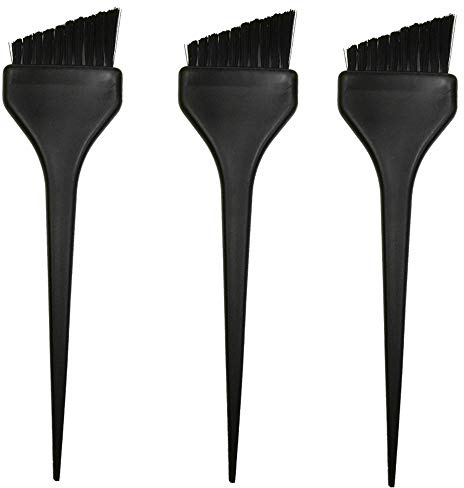 3 Stück gebackene Ölpinsel, diagonale Bürste für Haarfärben, Friseursalon-Werkzeuge, weiches Fell für Friseure, gebackenes Ölkamm