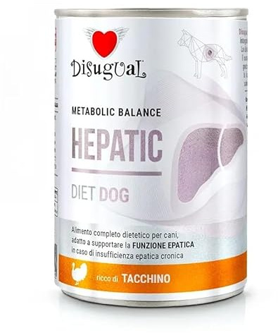 Disugual Diet Dog HEPATIC Truthahn, 6 x 400 g