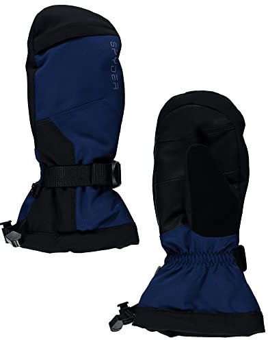 Spyder OVERWEB Winter Boy's Ski Mitten Gloves - navy - L
