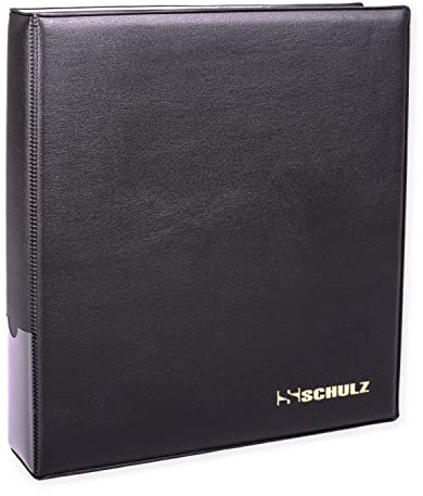 Coin Collection Album – Storage Binder For Silver 3p, 4p, 6p, 20p – Collecting Holder - Money Book - Protect and Store 350 Coins - Original SCHULZ Coin Album in Black