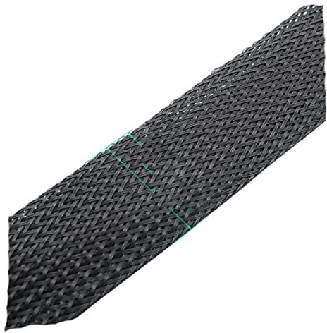 CTLH20 1/5/10/50/100M Guaina Treccia Isolata Nera 4/6/8/10/12/14/20/25mm Manicotto di Protezione per Passacavi Stretto in Pet Filo-30MM, 200 Metri