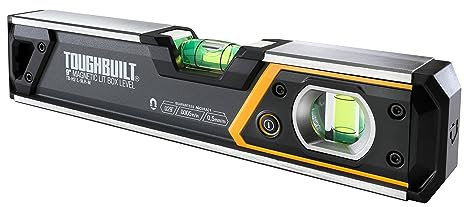 ToughBuilt 9-in Lighted Magnetic Box Level - (TB-H2-L-9LH-M)