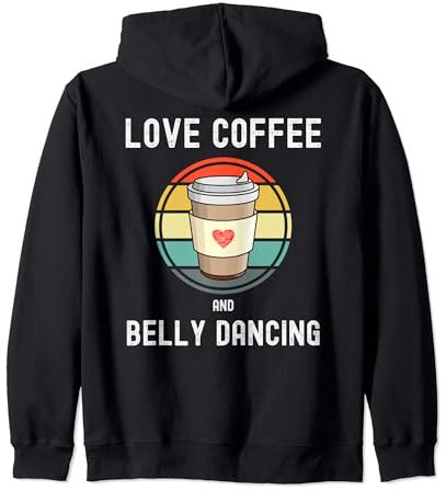 Liebe Kaffee trinken und Bauchtanz für Männer und Frauen Kapuzenjacke