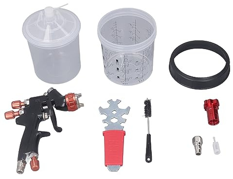 Pistola Pulverizadora, Pistola Pulverizadora De Pintura, Pistola Pulverizadora Profesional De Amplitud Ajustable Con Cuerpo De Aleación De Aluminio Y Cabezal De Acero Inoxidable Para Pintura De Precis