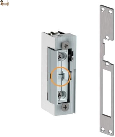 BricoLoco.com Serratura elettrica Serratura elettrica infilare telaio porta esterna o interna. Apriporta automatico da 8 a 12 V. Multitensione Con piastra. (Lunghezza con blocco)