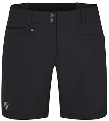 Ziener Damen NEJA Outdoor-Shorts/Rad- / Wander-Hose - atmungsaktiv,schnelltrocknend,elastisch, Black, 44