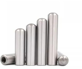 DUOCAI Zylindrische Stifte mit Innengewinde 40cr Stahl abgeschreckter Innengewinde-Zylinderstift Präzisions-Innengewindestift M6 M8(10pcs 10X80XM6)