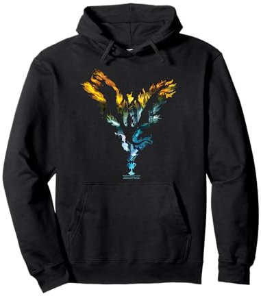 Harry Potter Goblet of Fire Dragon Color Flames Pullover Hoodie
