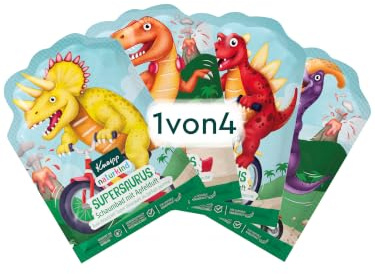Kneipp naturkind Schaumbad Supersaurus für Kinder, 40ml | Färbt das Wasser grün, Duftet nach Apfel, Speziell für Kinder entwickelt