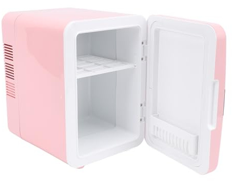 Wifehelper Frigo Portatile con Maniglia Mini Frigorifero in Lega di Alluminio PP Frigo Elettrico più Caldo per Uso Domestico e Trucco per Auto 6L (Spina Europea)