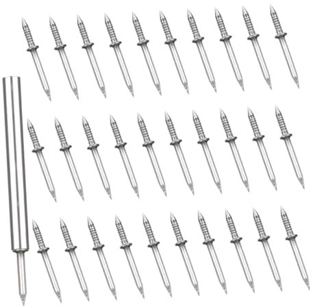 Veemoon 1 Set set di chiodi a doppia testa chiodi per foto a doppia testa kit per unghie mocheta pavimento the wall chiodi a testa piccola chiodi a doppia punta per legno ferro da stiro