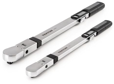 TEKTON 3/8, 1/2 Inch Drive 72-Tooth Split Beam Torque Wrench Set with Cases, 2-Piece (26-130 Nm, 70-350 Nm) | TRQ99903