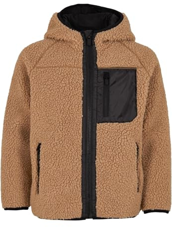Brandit Kids Teddyfl. Jacket Hood 15Y, Farbe: camel, Größe: 122/128