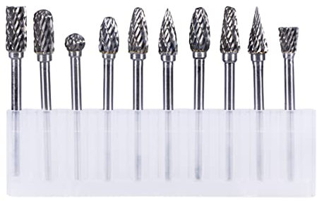 SOLUSTRE Utensile per Tornitura in Metallo Duro Set di Frese in Metallo Duro da 6 Mm Frese da 3 Mm per Pulizia E Finitura