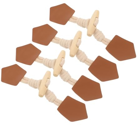 VILLFUL 8 Paar Knebelknöpfe Zum Nähen Mantelknöpfe Für Kleidung Lederkleidungsknöpfe Retro-kleidungsknöpfe Ersatz-knebelknöpfe Manteldekorative Knöpfe