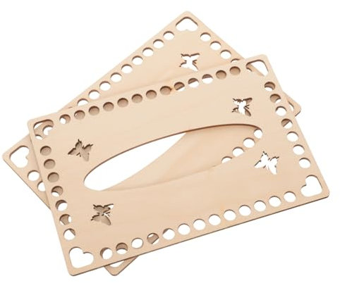 HOODANCOS 2stücke Häkelkorbboden Holzbasis DIY Korb Taschenboden Flechtboden Zum Selbermachen Handtaschenböden Korbflechtboden Für Häkelkörbe Zubehör