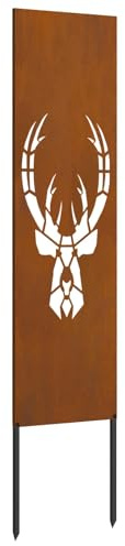 vidaXL Garten Sichtschutz-Leinwand Tiermuster Rostoptik 32 x 140 cm
