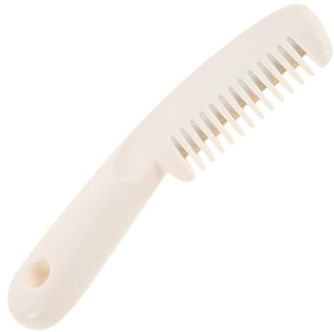 FOMIYES Pettine Taglia con Lame Precisione Strumento per Rifinitura e Sfoltimento Della Frangia e Portatile Domestico e Salone Bianco