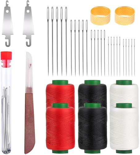 Yxelydriail 37Pcs Sewing Tool Set, Multi-Purpose Needle and Thread Kit, Needles Thread Hand Repair Tools for Women Beginners (37pcs)
