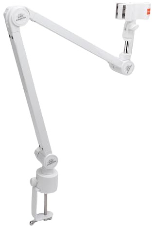 VELATEMOR Mikrofonarm, Mikrofonarm Zur Tischmontage, um 360 Grad Drehbarer, Verstellbarer Mikrofonarmständer für Mikrofone mit 32–60 Mm Durchmesser
