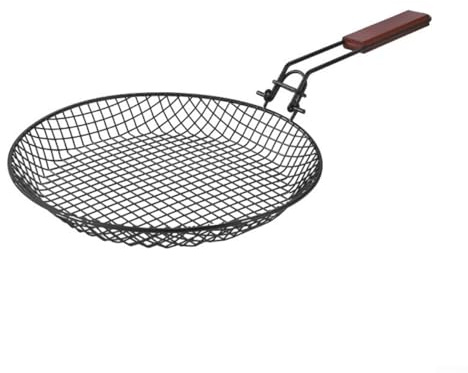 Gril à Poisson Pliable Acier Inoxydable Grand Format pour Légumes - pour accessoire BBQ Jardin 56x31cm