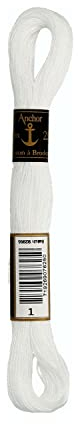 Anchor 4386025-00001 Stickgarne, 100% Baumwolle, 1, 4-fädig, Stärke 25, 30m, 30 Meter