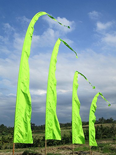 Bali-Fahne, Polyester, maigrün, 5 Meter