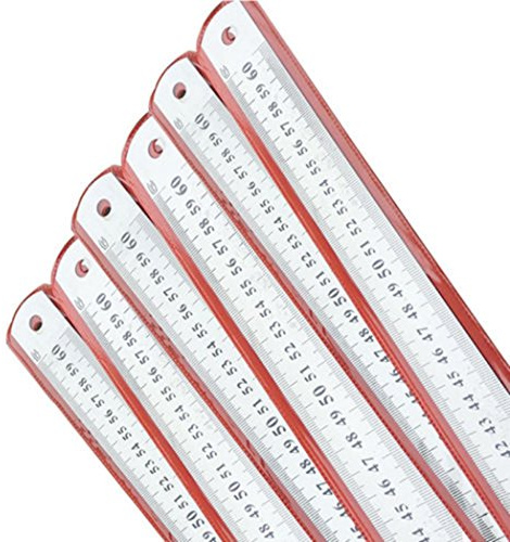 Edelstahl-Lineal, doppelseitig, Präzisionswerkzeug, edelstahl, siehe abbildung, 60 cm