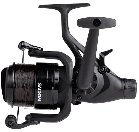 Mitchell MX1 FS 6500 Angelrolle mit Schnur - Spinnrolle und Freilaufrolle für Angler - Robuste, leichte Aluminiumkonstruktion - Anfängerfreundliche Karpfen Rolle, Hecht, Zander, Forelle UVM