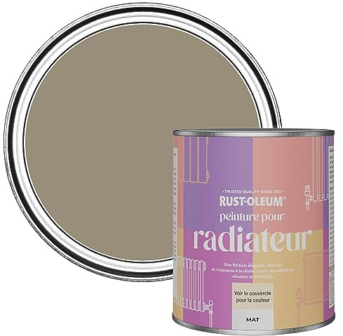 Rust-Oleum, braun Heizkörperfarbe, hitzebeständig, geruchsarm in Matt Finish - Kaffee Deluxe 750ML