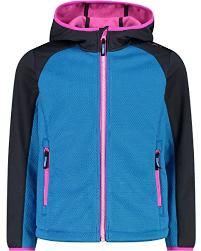 CMP - Kid G Jacket Fix Hood, Girl, Turchese, 116