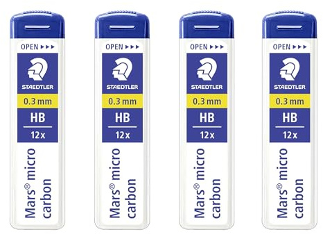 STAEDTLER Mars Micro Carbon 250 0.3mm HB - Pencil Lead Refills (4)
