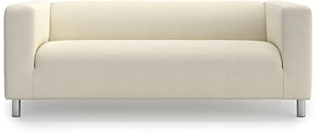 MASTERS OF COVERS Ersatzsofabezug für IKEA Klippan 2-Sitzer, Klippan 2 er Sofabezug, Loveseat, Sofa Überzug, 180 cm x 85 cm x 58 cm (Creme, Baumwolle)