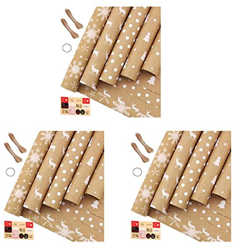 liovitor Geschenkpapierbögen, für Weihnachten, Geburtstag, , Geschenkpapier 15, Geschenk