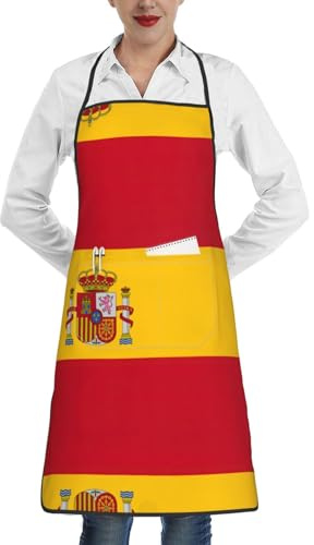 Lrtyuasq Grembiule da cucina con stampa con bandiera svizzera, unisex, in poliestere, grembiule da cuoco, grembiule da cucina per uomo e donna