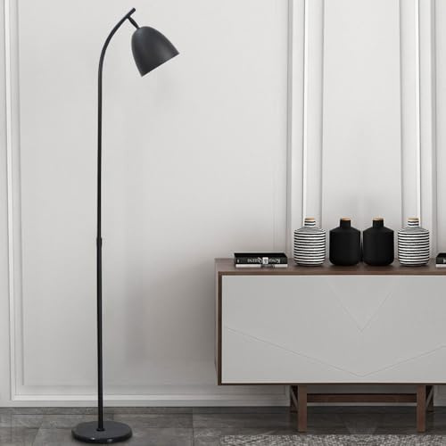 Stehlampe mit 350° verstellbarem Kopf, klassische Stehlampen in Schwarz, nordische minimalistische vertikale Lampe, hohe Leselampen für den Innenbereich, dekorative Stehlampen für Wohnzimmer und Schla