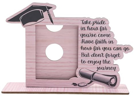 Generico Cornice Porta Foto per Laurea, Portafoto in Legno Classe 2025 con Angolo Regolabile, Per Ricordo Diploma e Ritratti Scuola Materna, Asilo e Università